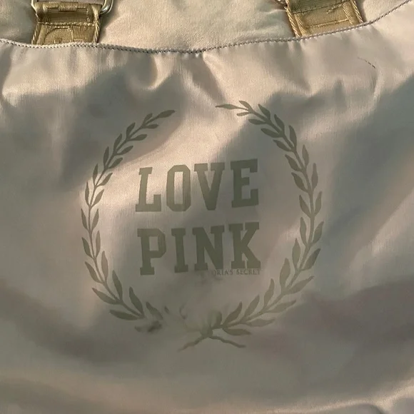 PINK Victoria's Secret Beige Travel Bag in EUC - Picture 2 of 16